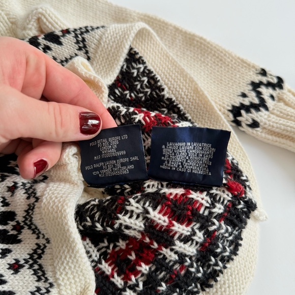 Ralph Lauren Winter Reindeer Holiday Knit Dress size 3/ 3T - Picture 4 of 4